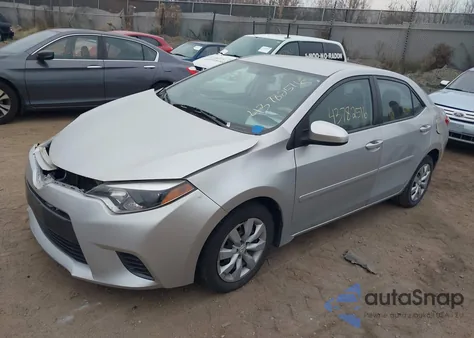 2016 Toyota Corolla Le from USA, damaged, VIN 2T1BURHE4GC500986